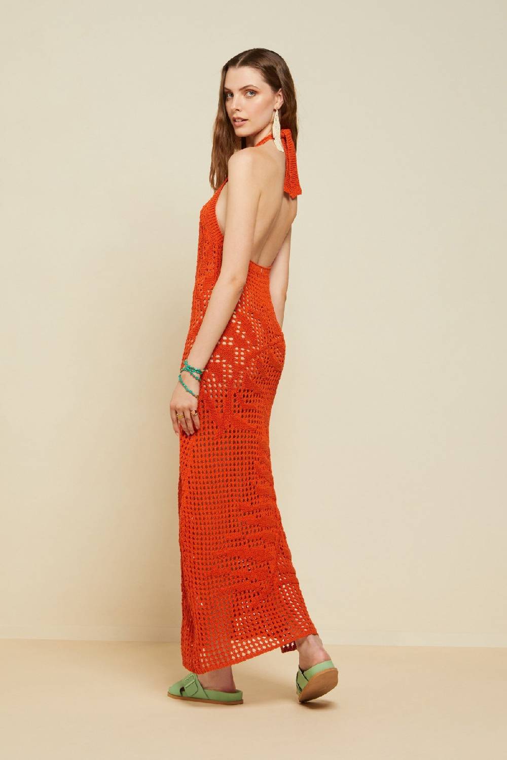 ottod'Ame Fretworked long dress Spedizione gratuita