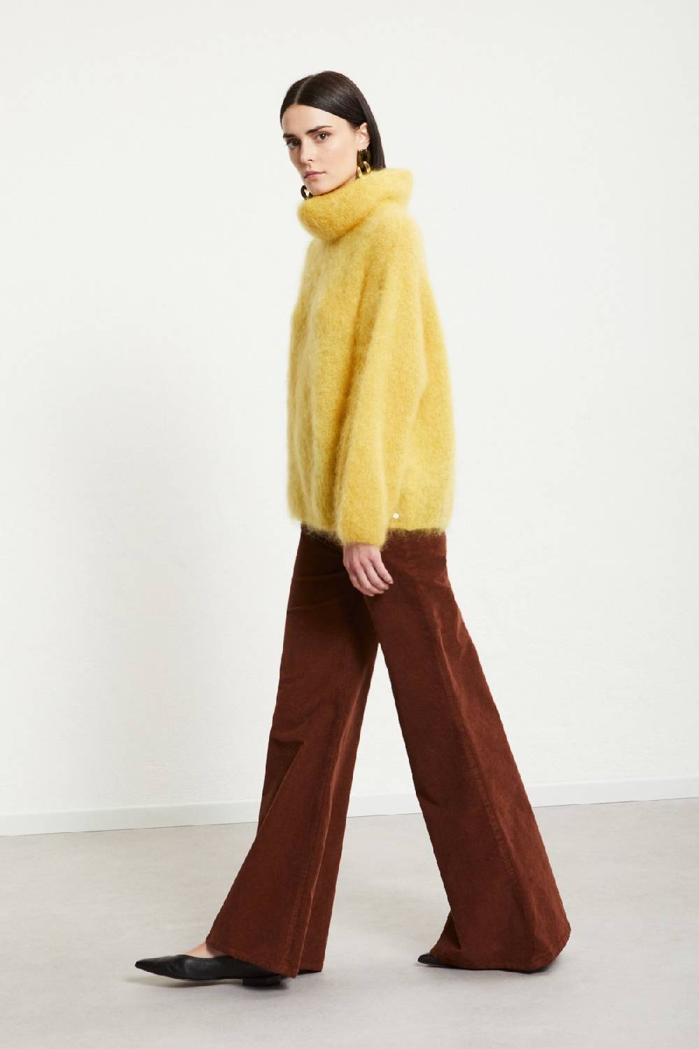 ottod'Ame Velvet flare trousers Flash Sale