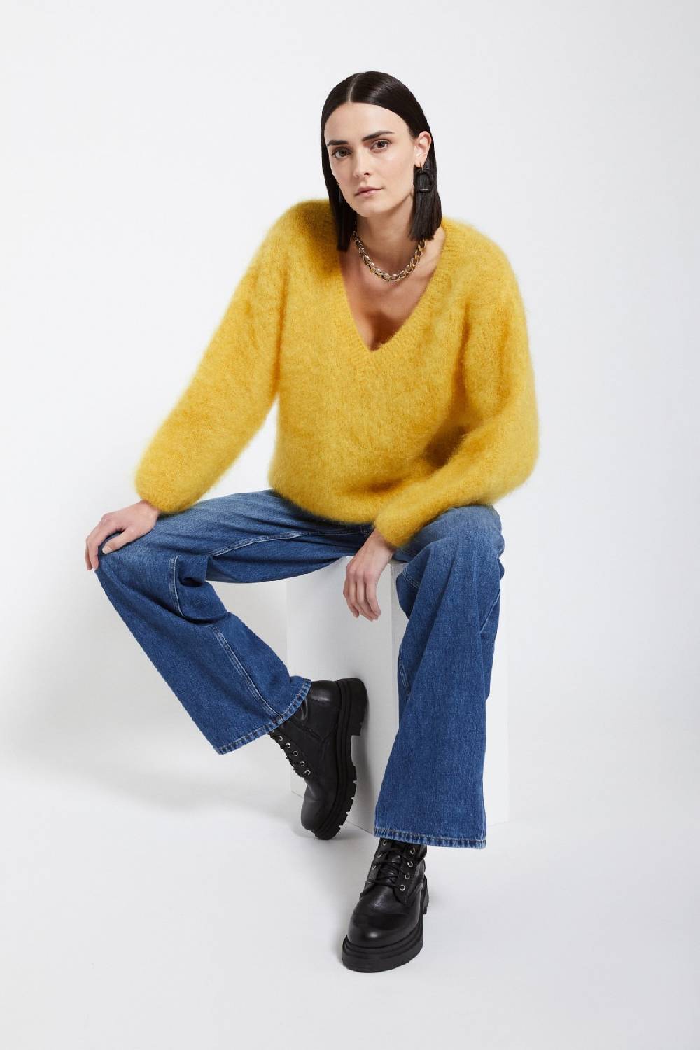 ottod'Ame Mohair blend fluffy jumper Shopping online