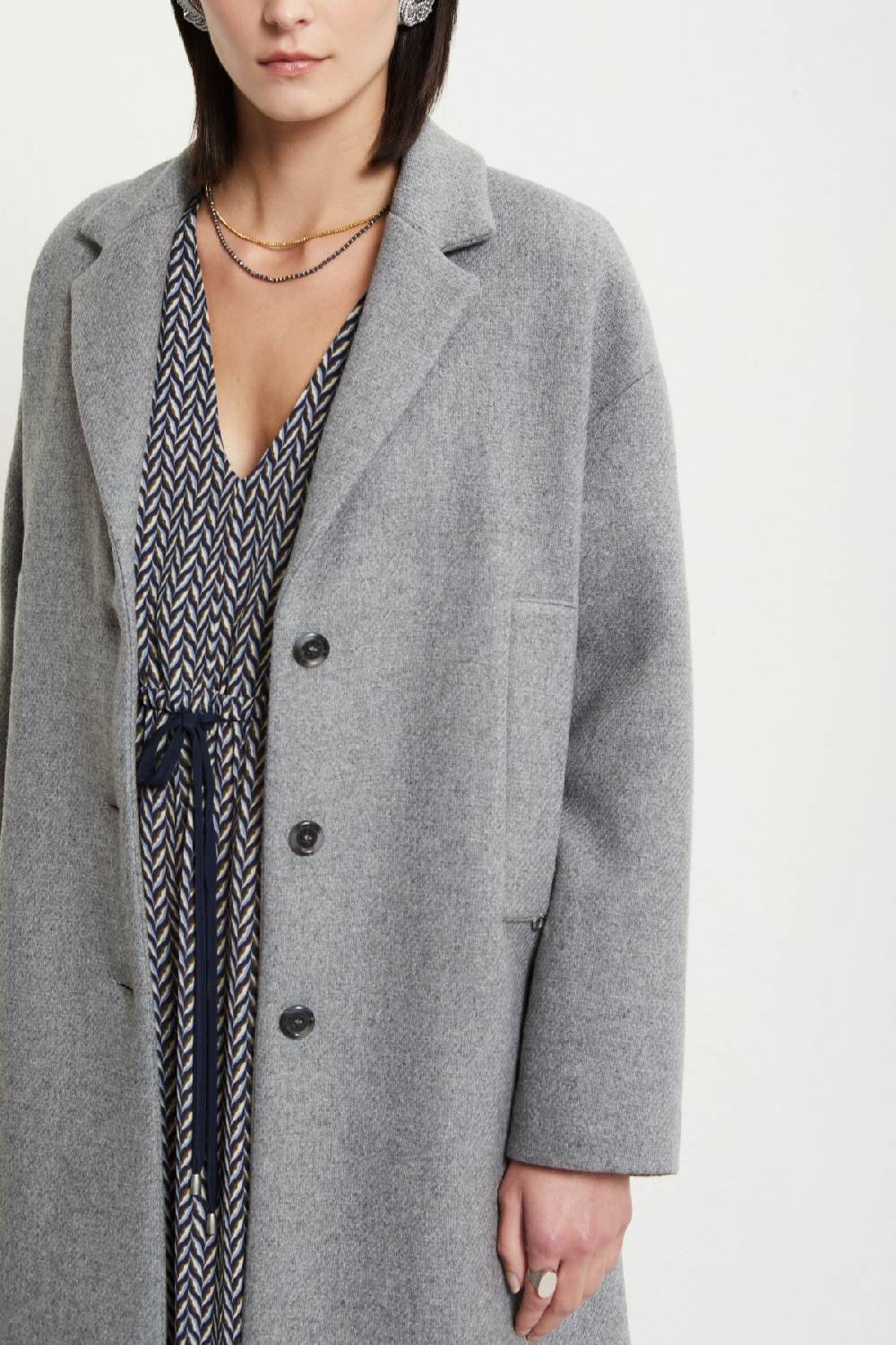 ottod'Ame Wool-blend midi coat Offerta San Valentino
