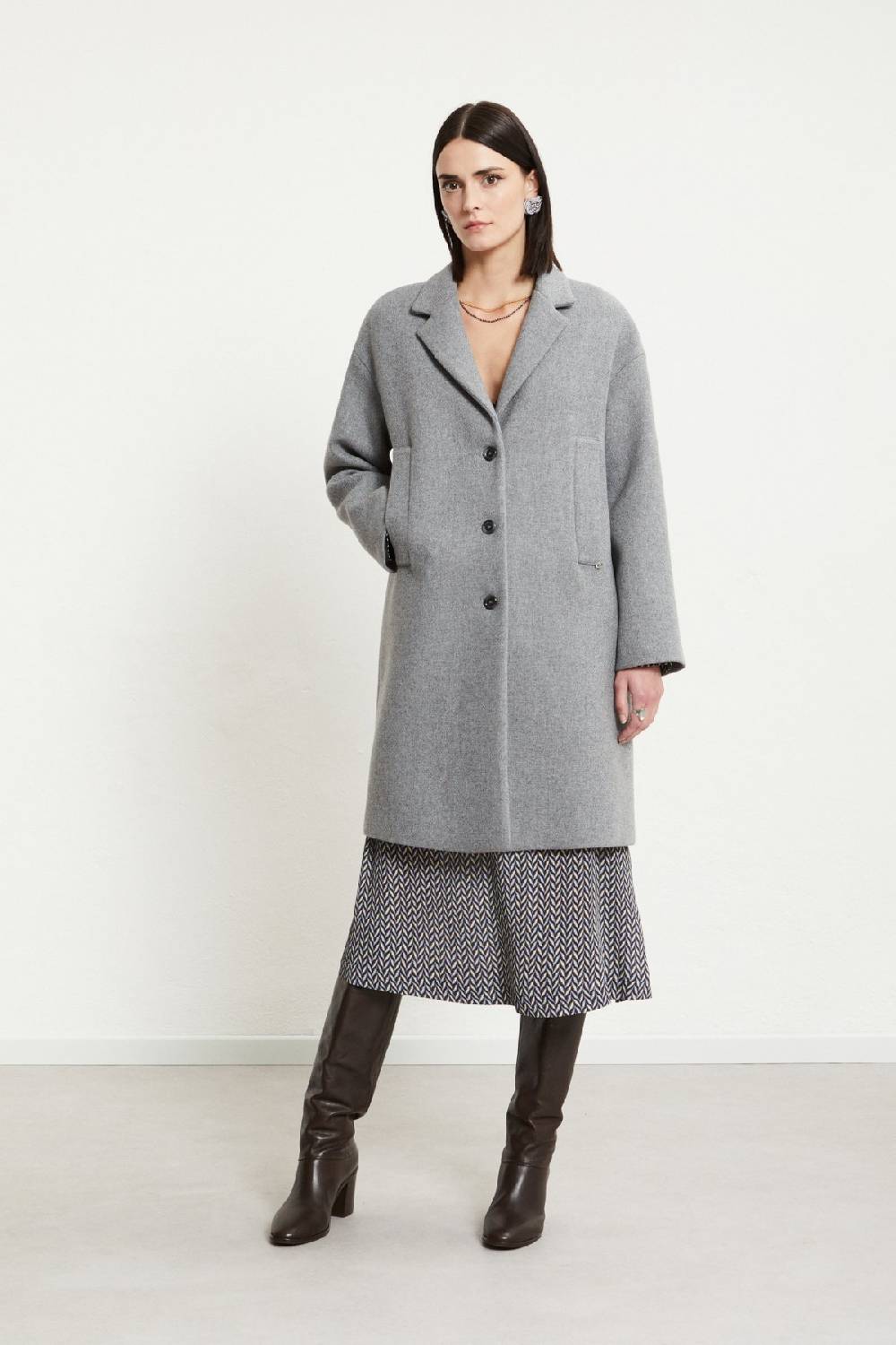 ottod'Ame Wool-blend midi coat Offerta San Valentino