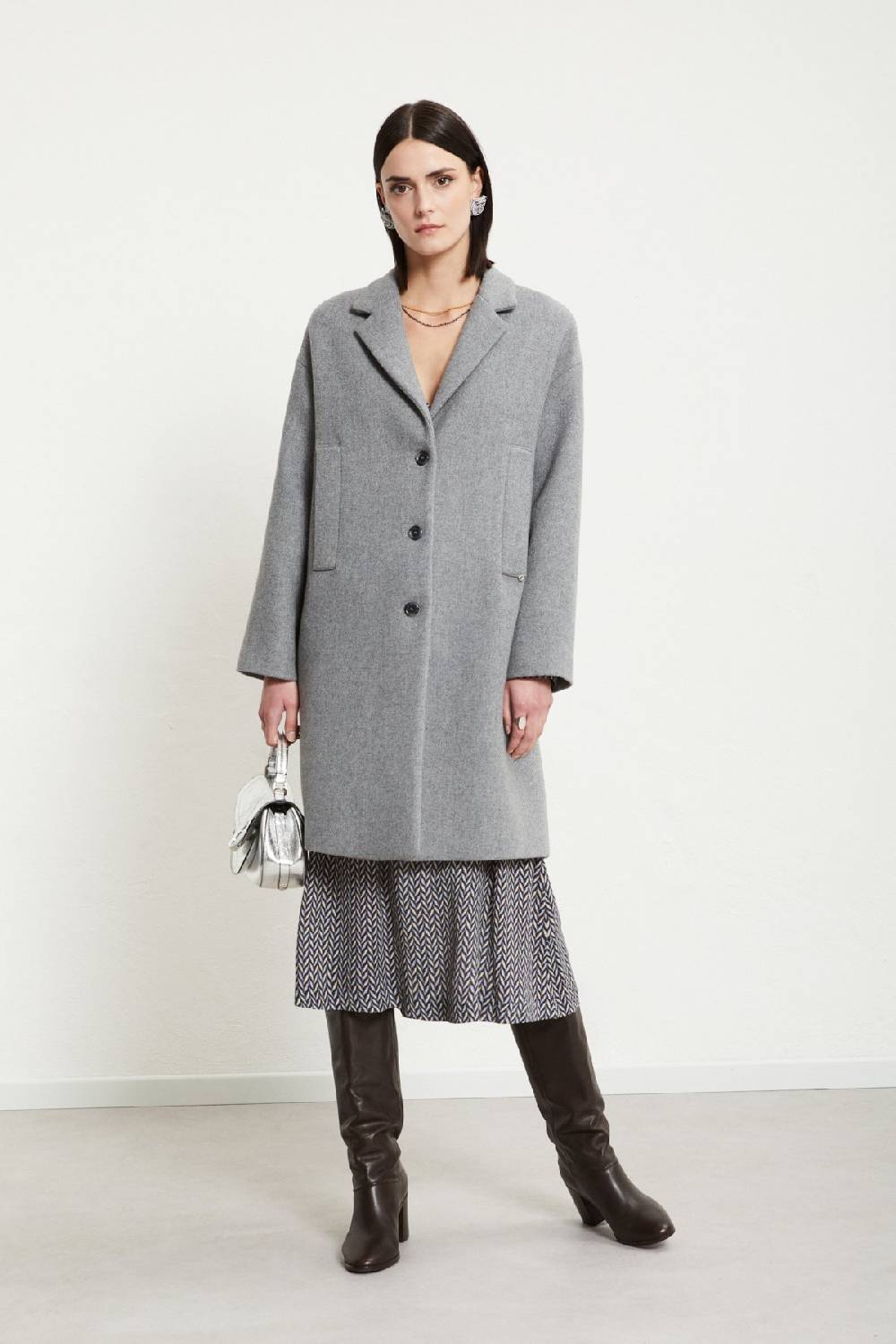 ottod'Ame Wool-blend midi coat Offerta San Valentino