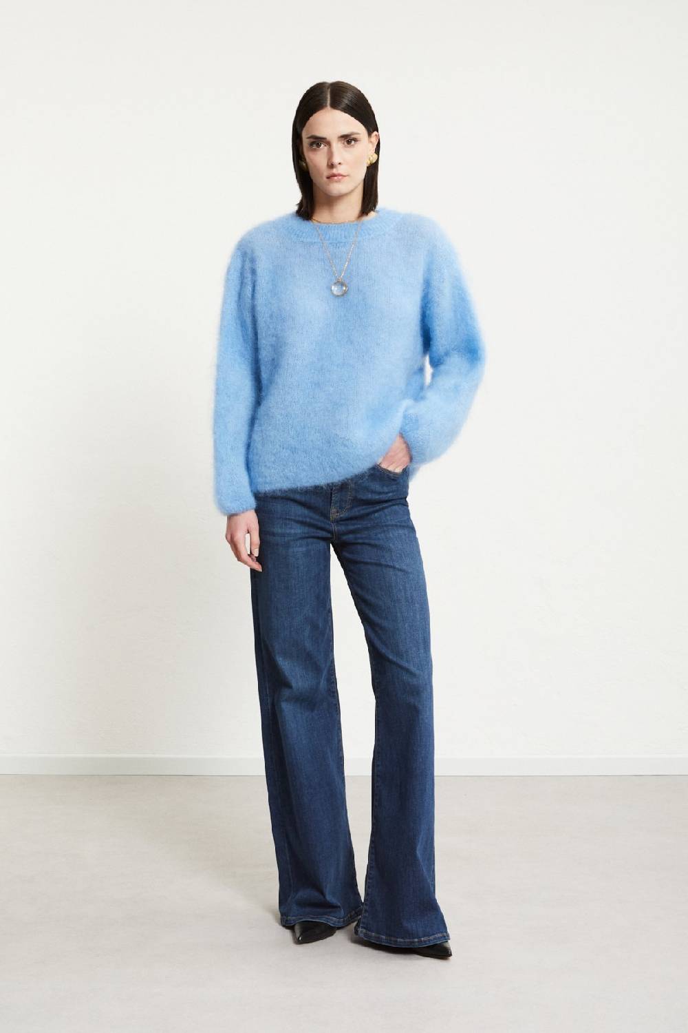 ottod'Ame Mohair blend fluffy jumper Smaltimento dello stoccaggio