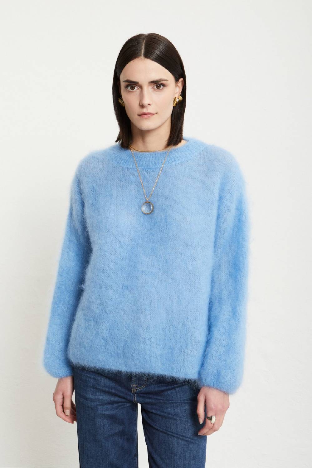 ottod'Ame Mohair blend fluffy jumper Smaltimento dello stoccaggio