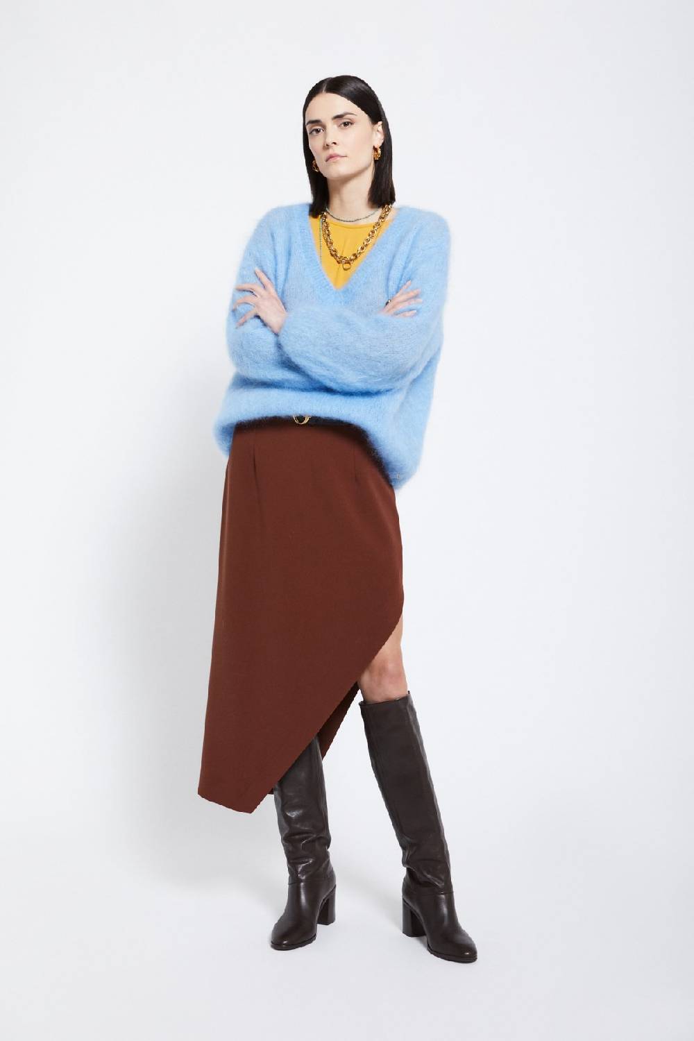 ottod'Ame Mohair blend fluffy jumper Vendita calda