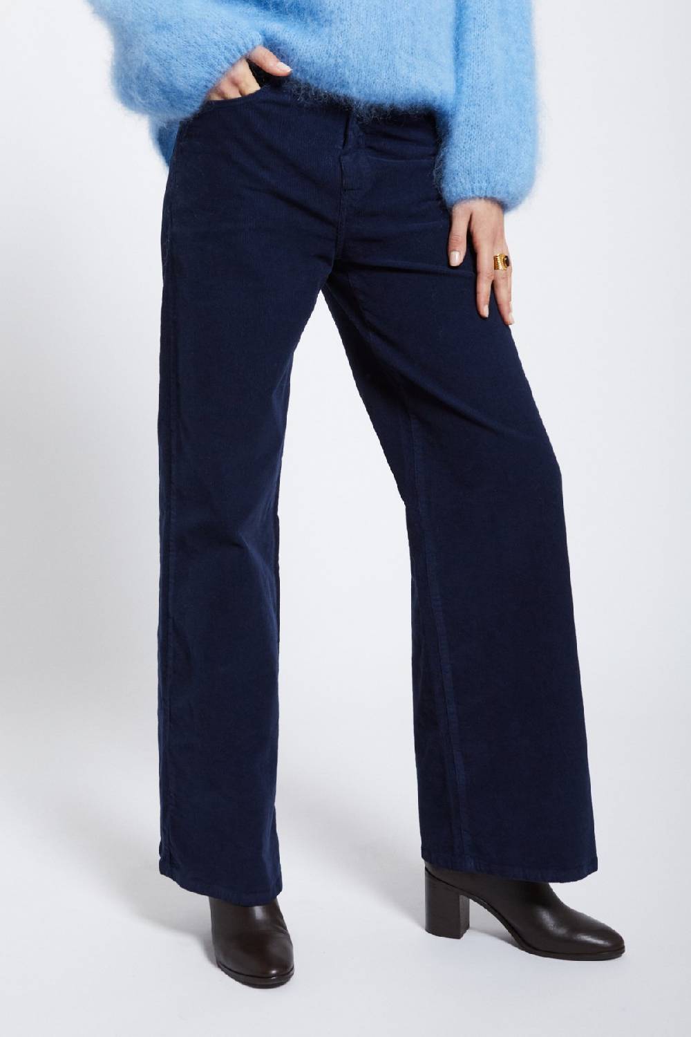 ottod'Ame Velvet palazzo trousers Online Outlet