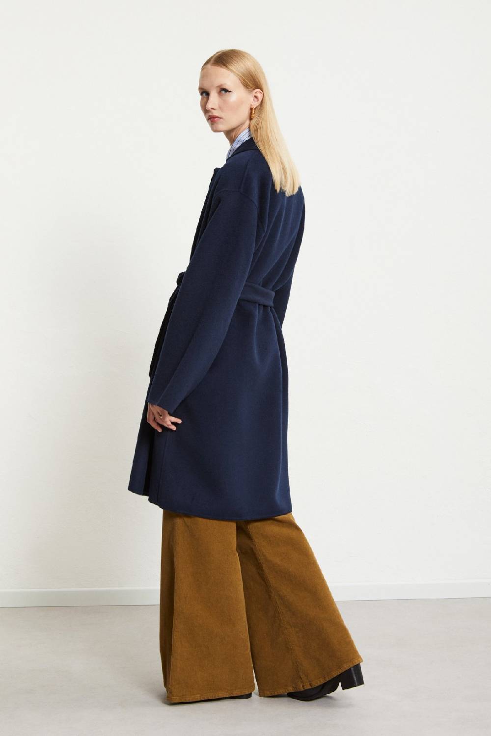 ottod'Ame Wool-blend midi coat Offerte esclusive