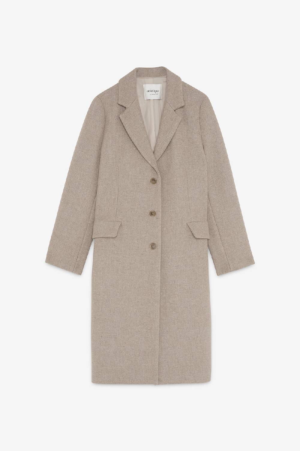 ottod'Ame Wool-blend long coat Lightning offer
