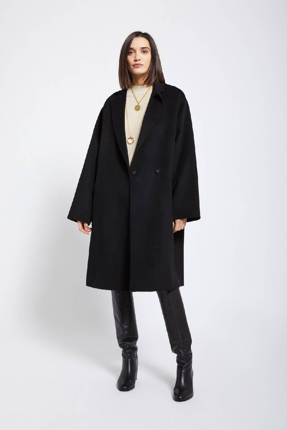 ottod'Ame Wool-blend midi coat Nuovi prodotti