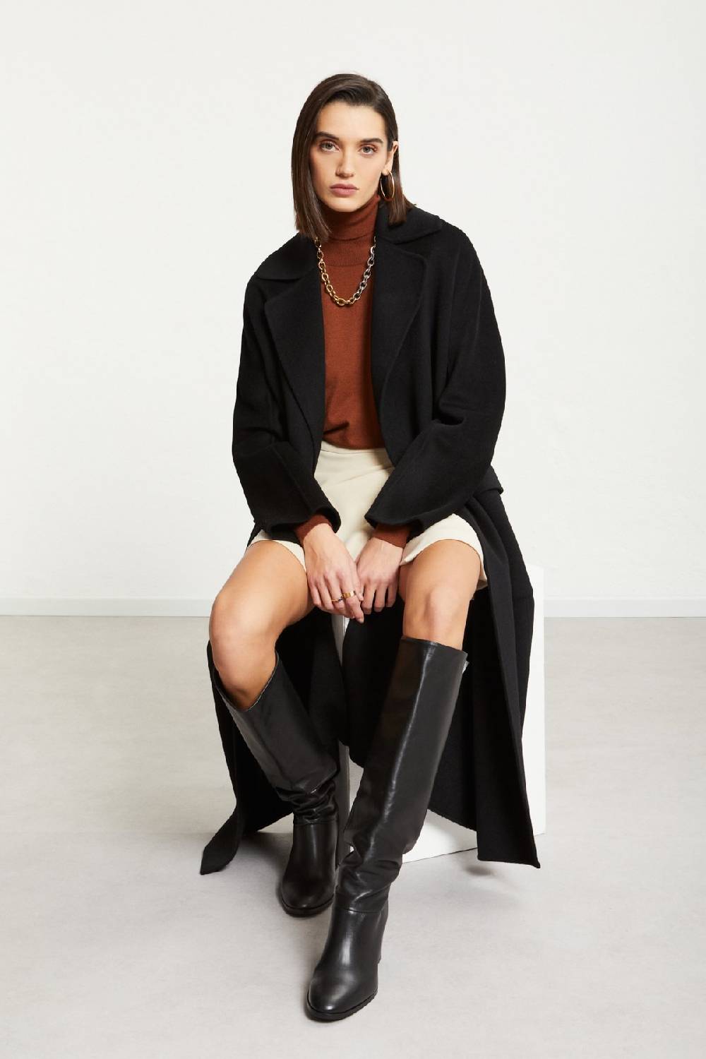 ottod'Ame Wool-blend long coat Offerte stagionali