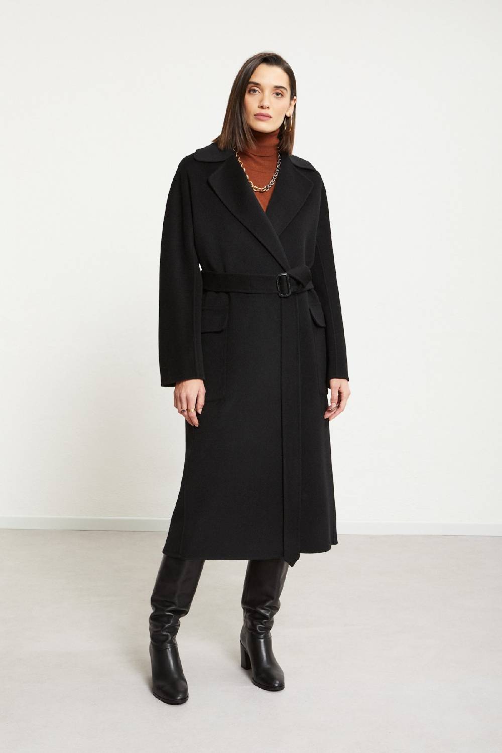 ottod'Ame Wool-blend long coat Offerte stagionali