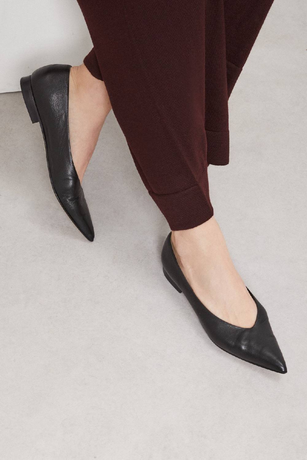 ottod'Ame Leather ballet flat mules Liquidazione