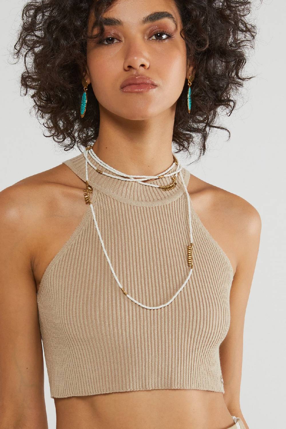 ottod'Ame Viscose cropped top Ritorno libero