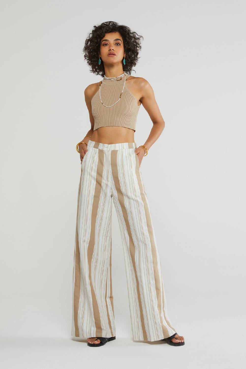 ottod'Ame Viscose cropped top Ritorno libero