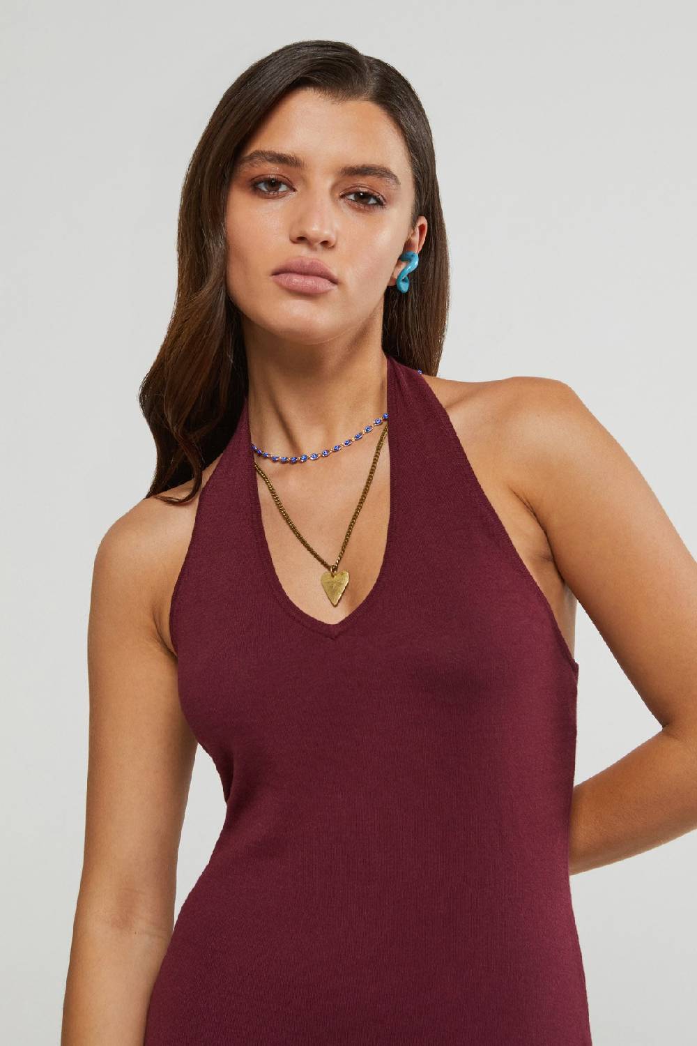 ottod'Ame V-neck long dress Fino al 50% di sconto