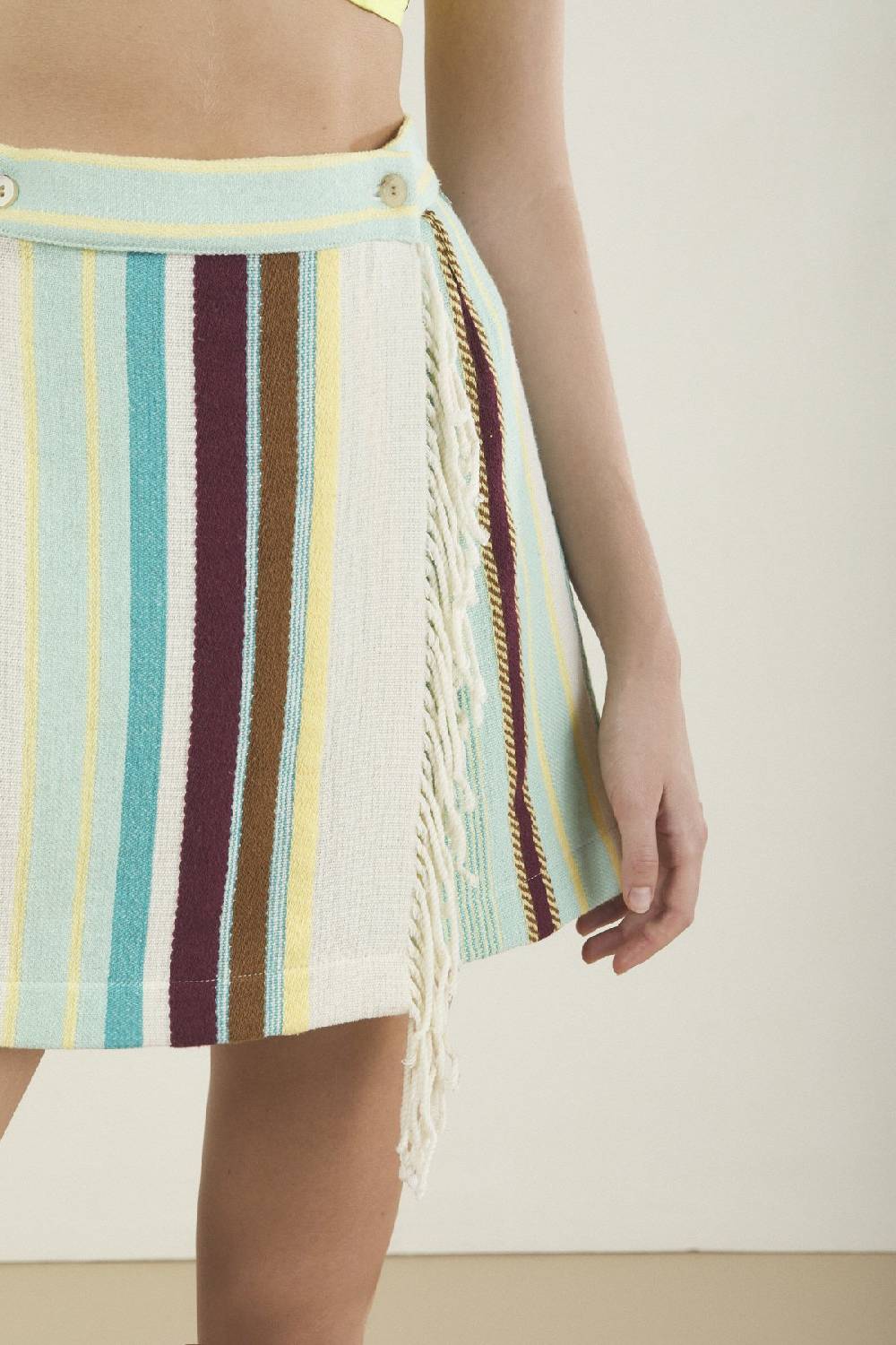 ottod'Ame Mini skirt with fringes Trasporto libero internazionale
