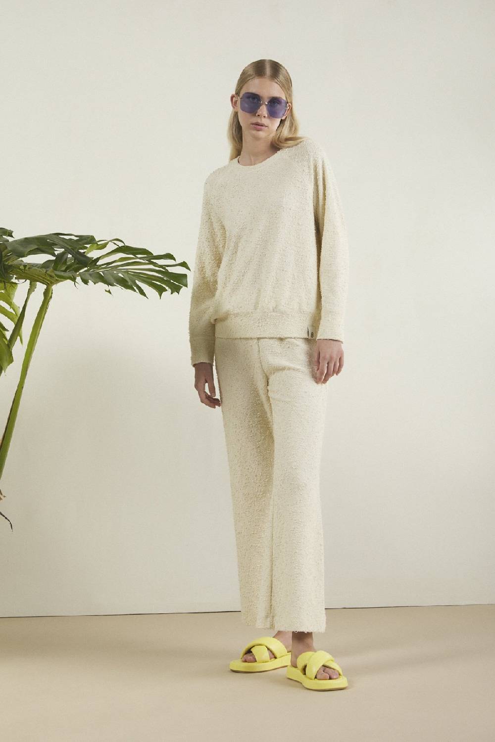 ottod'Ame Sweatshirt with embroidered lace Officina