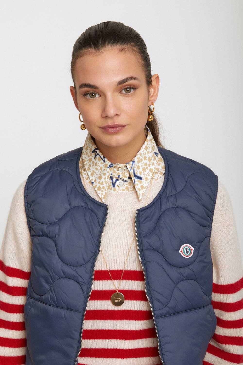 ottod'Ame Puffer waistcoat In Linea