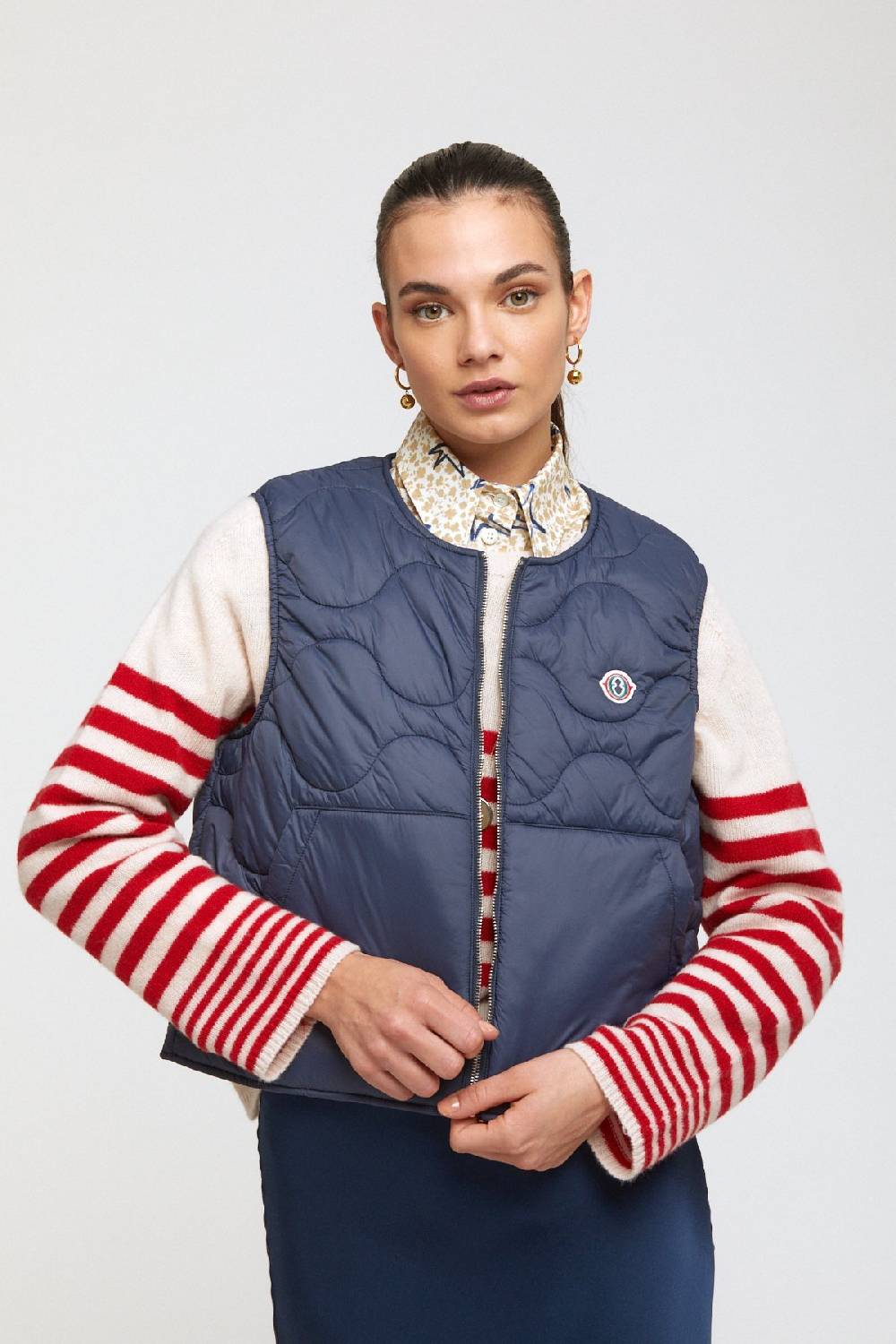 ottod'Ame Puffer waistcoat In Linea