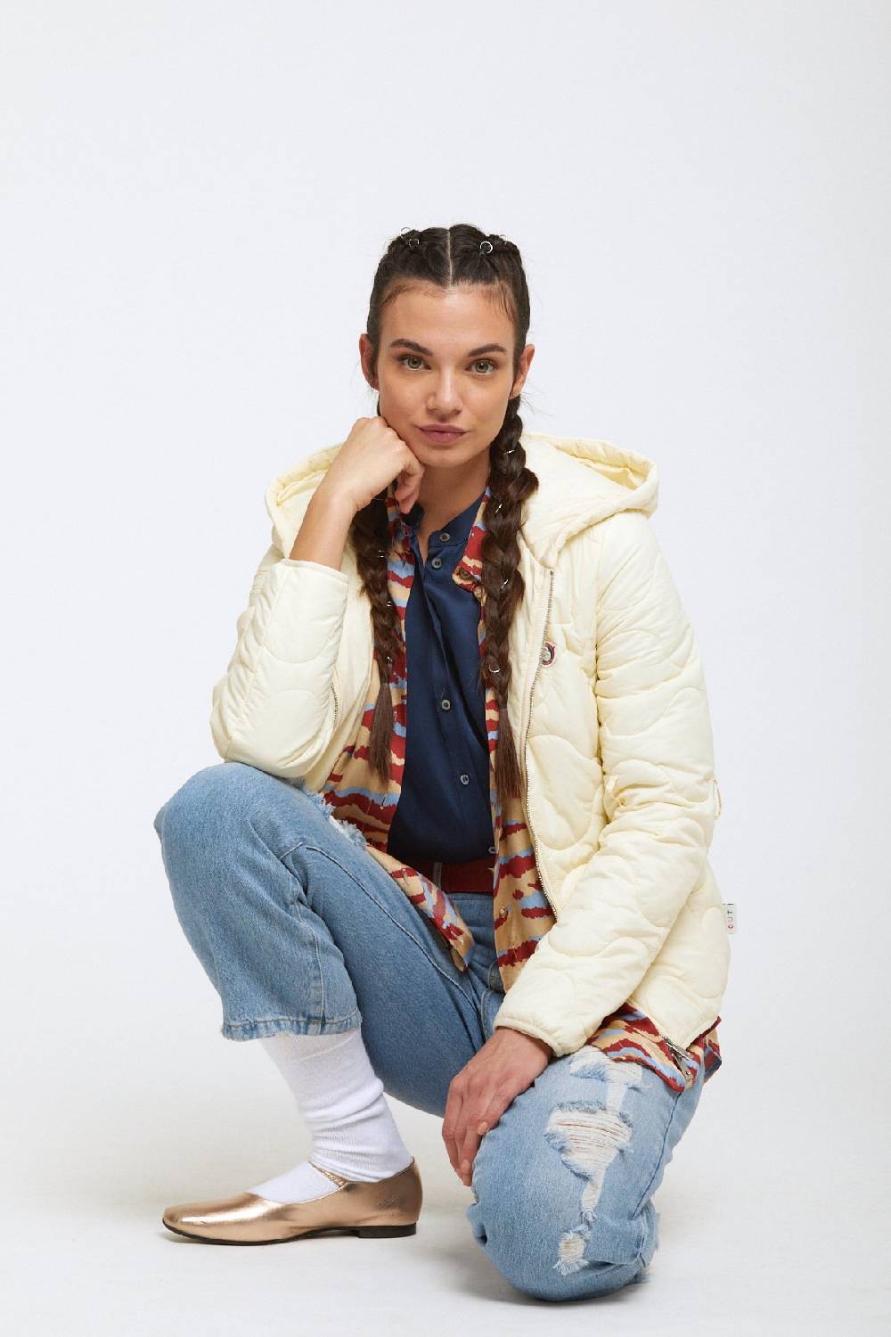 ottod'Ame Puffer jacket with hood Pezzi Unici