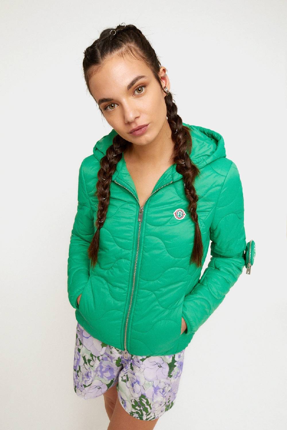 ottod'Ame Puffer jacket with hood Qualità Garantita