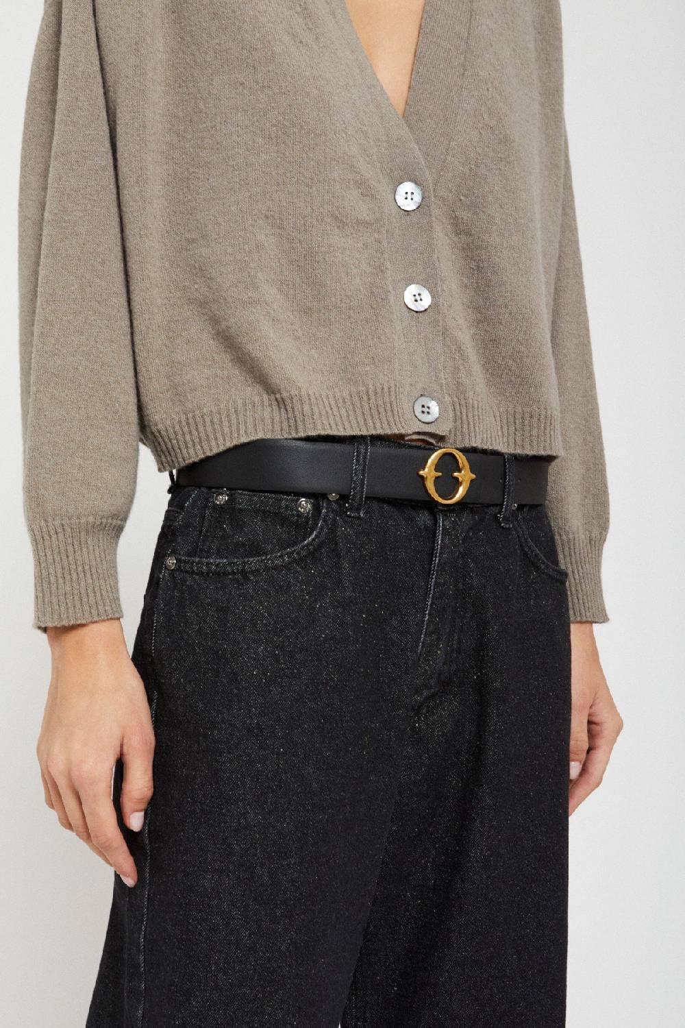 ottod'Ame Leather belt with bukle Consegna Veloce