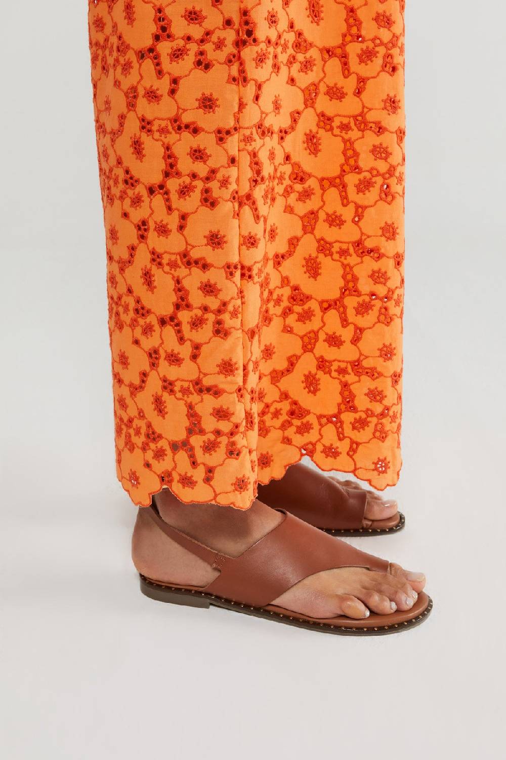 ottod'Ame Broderie anglaise palazzo trousers Convenienza