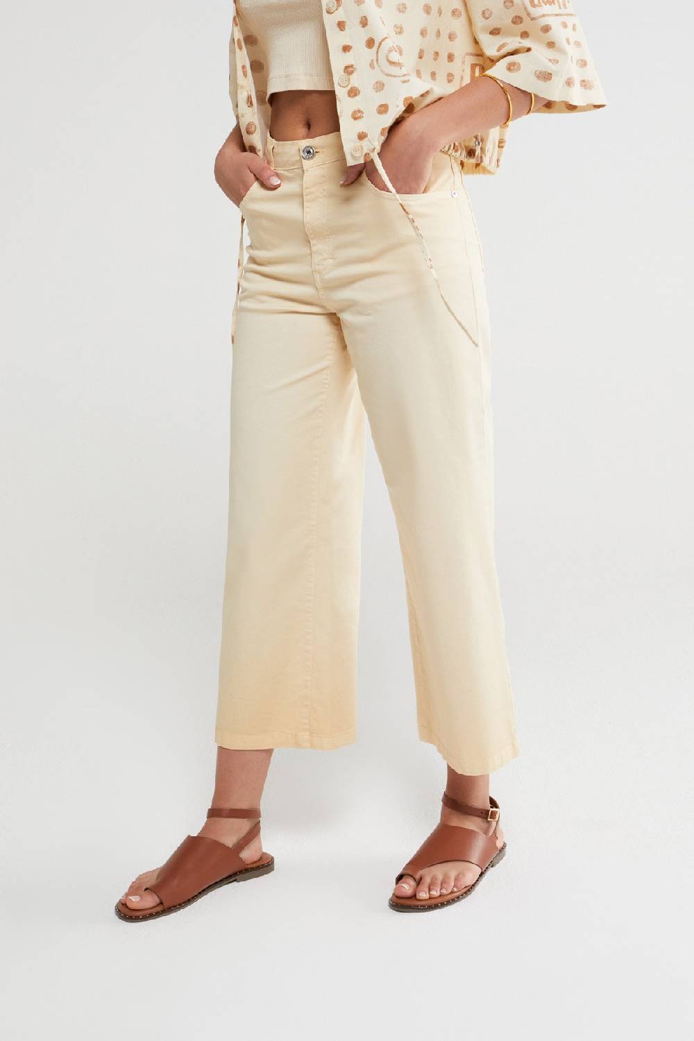 ottod'Ame Cotton flare trousers Offerta