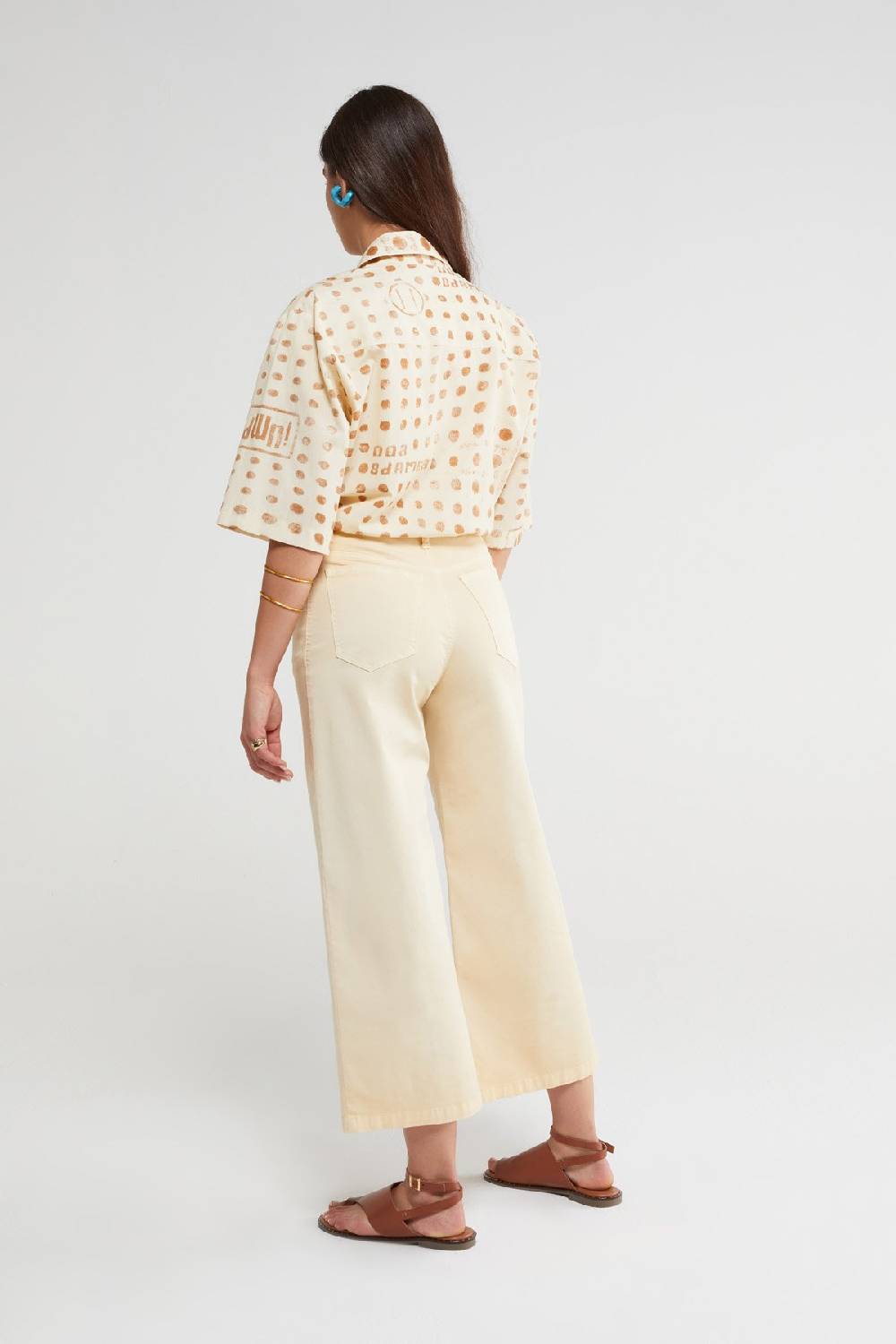 ottod'Ame Cotton flare trousers Offerta
