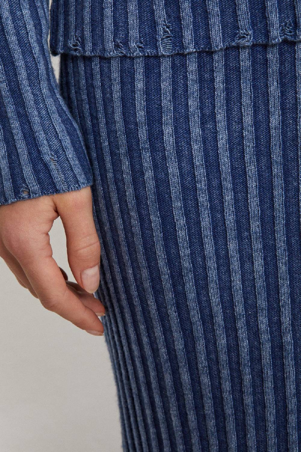 ottod'Ame Knitted ribbed skirt Offerta speciale