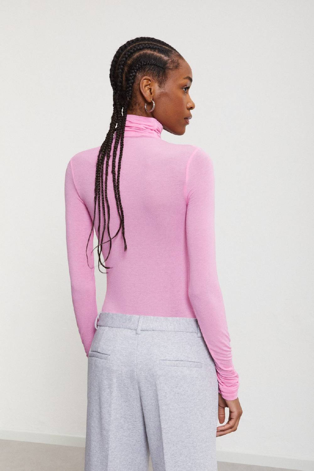 ottod'Ame Stretch viscose turtleneck t-shirt Grande vendita