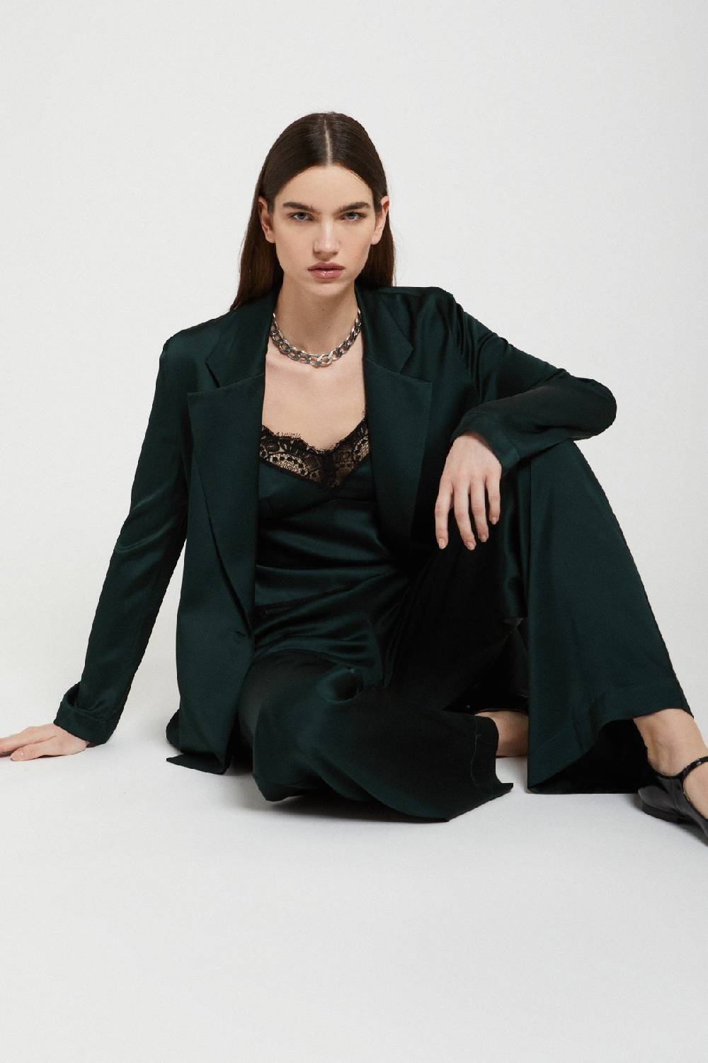 ottod'Ame Viscose top with lace Vendite stagionali