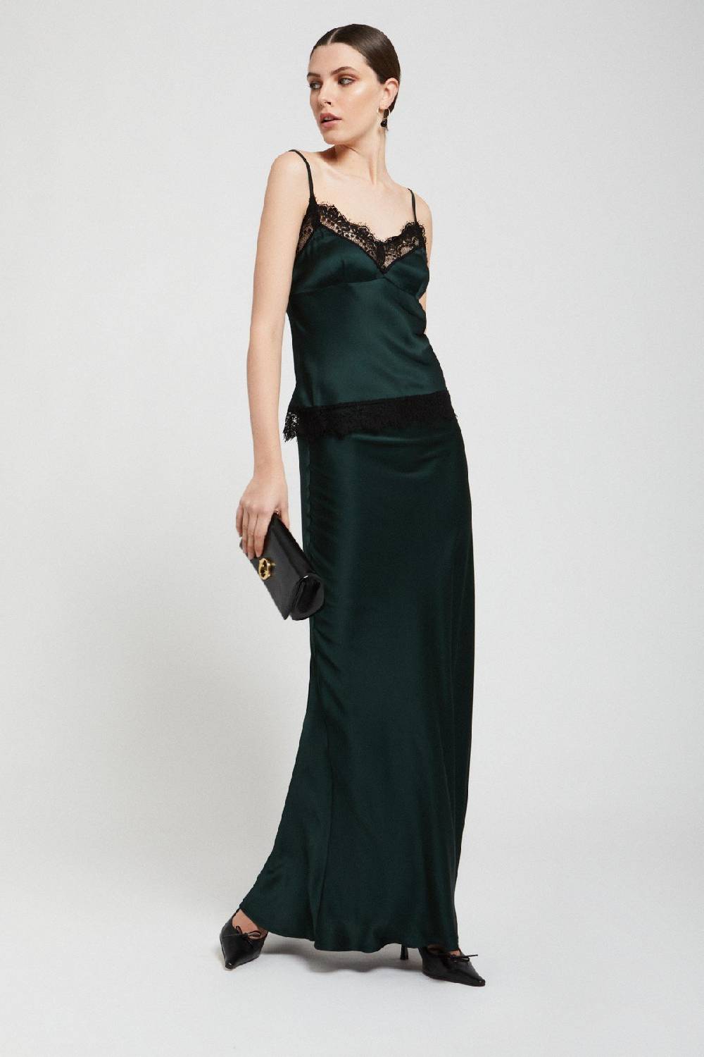 ottod'Ame Viscose top with lace Vendite stagionali
