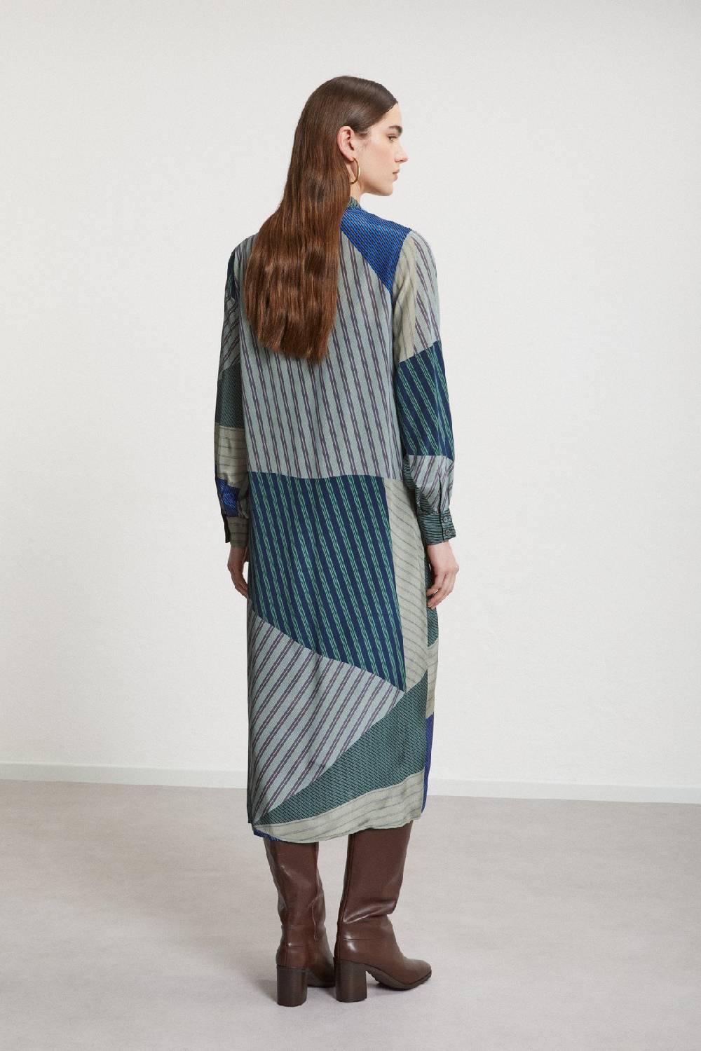 ottod'Ame Viscose long dress with knot Offerta Giorno del Papà