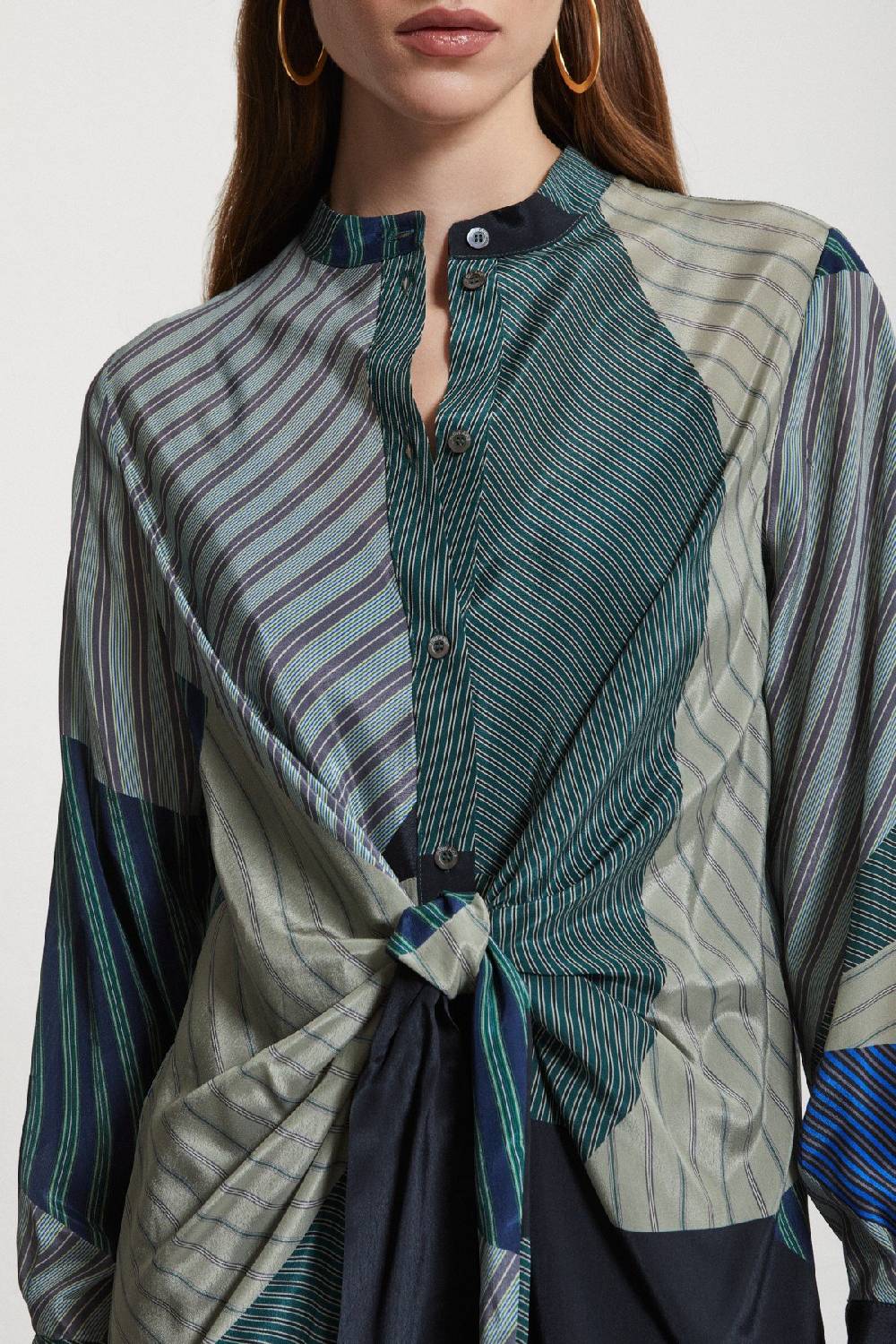 ottod'Ame Viscose long dress with knot Offerta Giorno del Papà