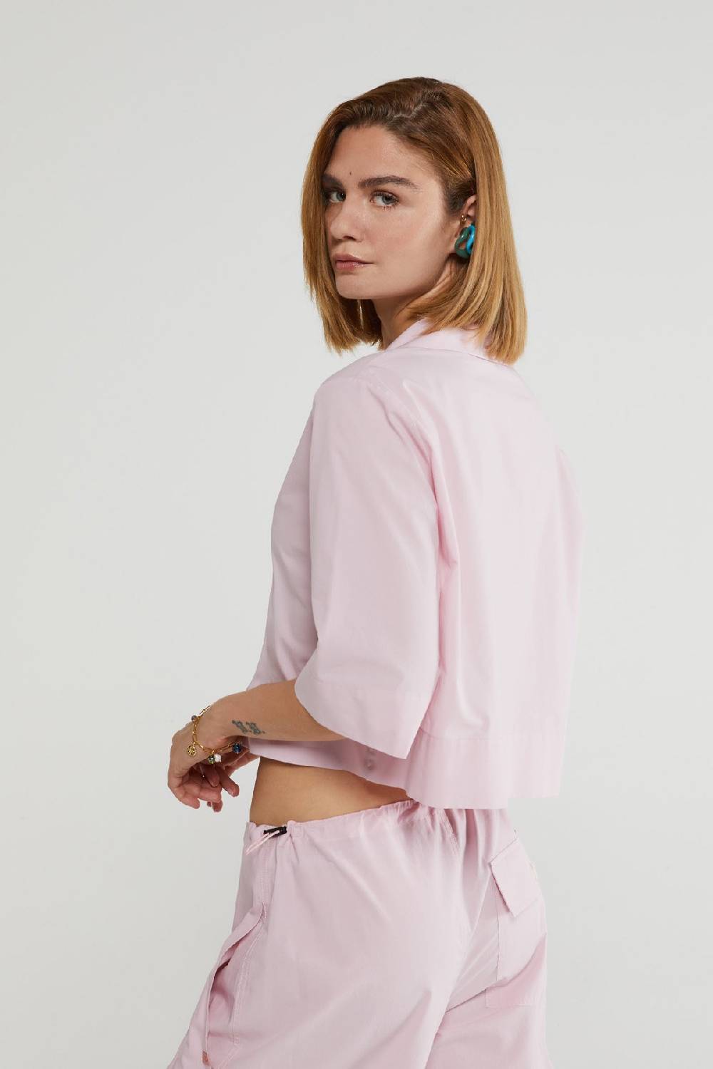 ottod'Ame Poplin cropped shirt Offerte esclusive