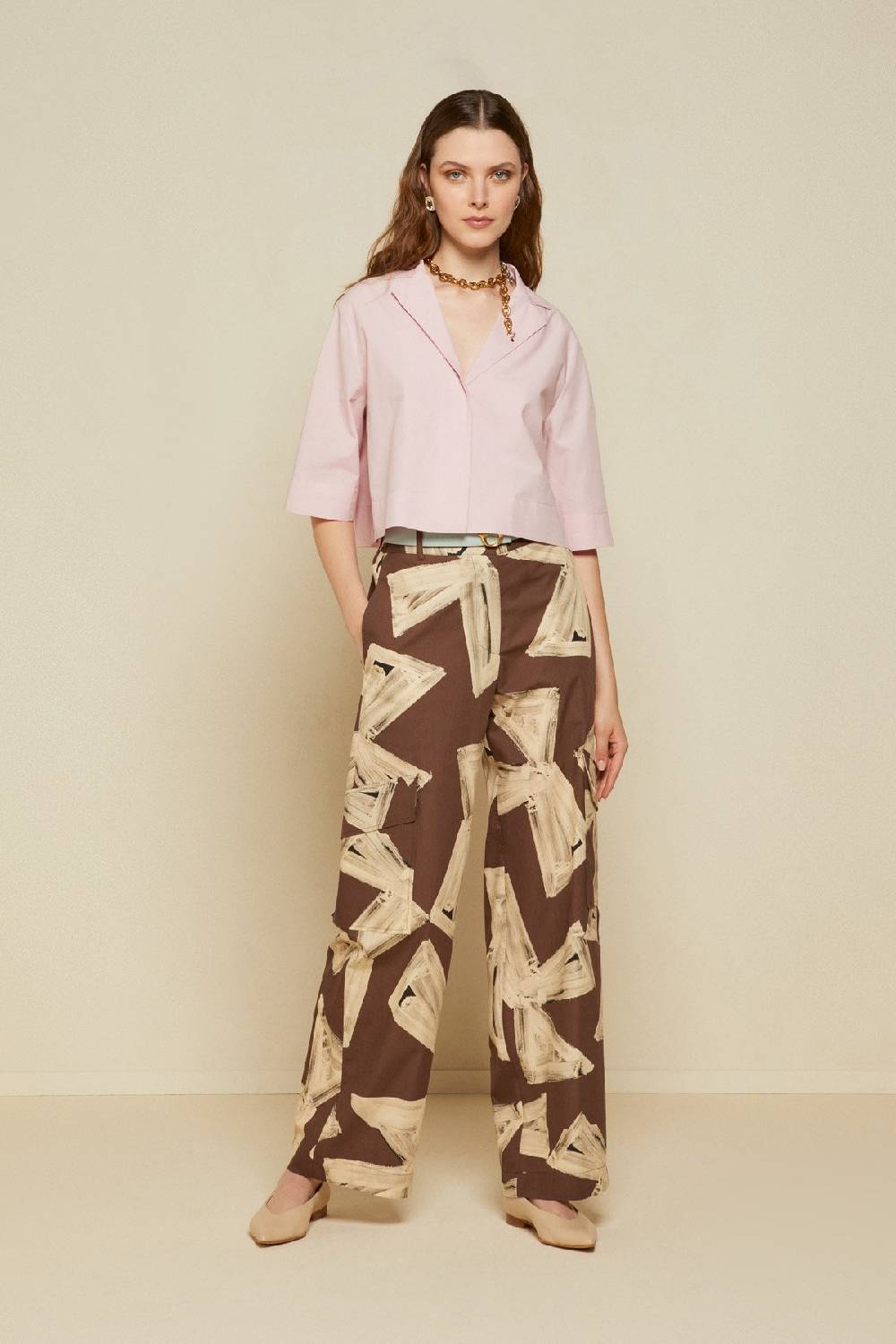 ottod'Ame Poplin cropped shirt Offerte esclusive