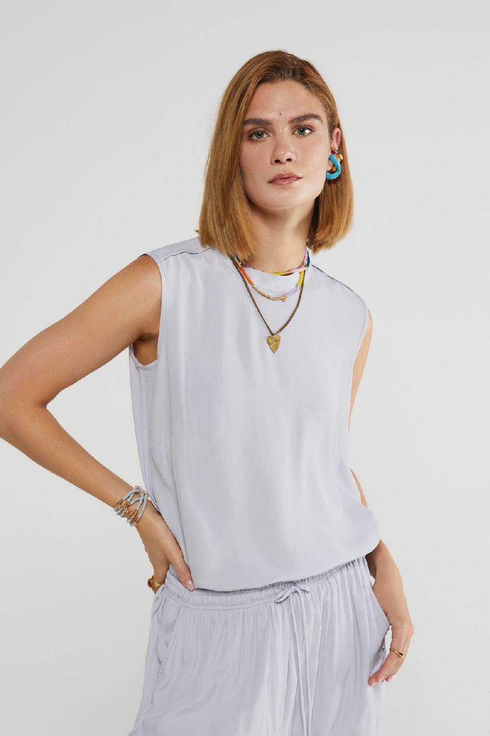 ottod'Ame Silk blend top Offerte speciali