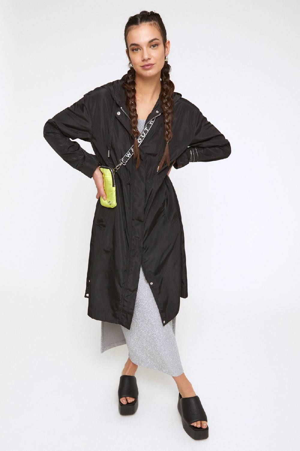 ottod'Ame Midi trench coat with hood Sconti VIP