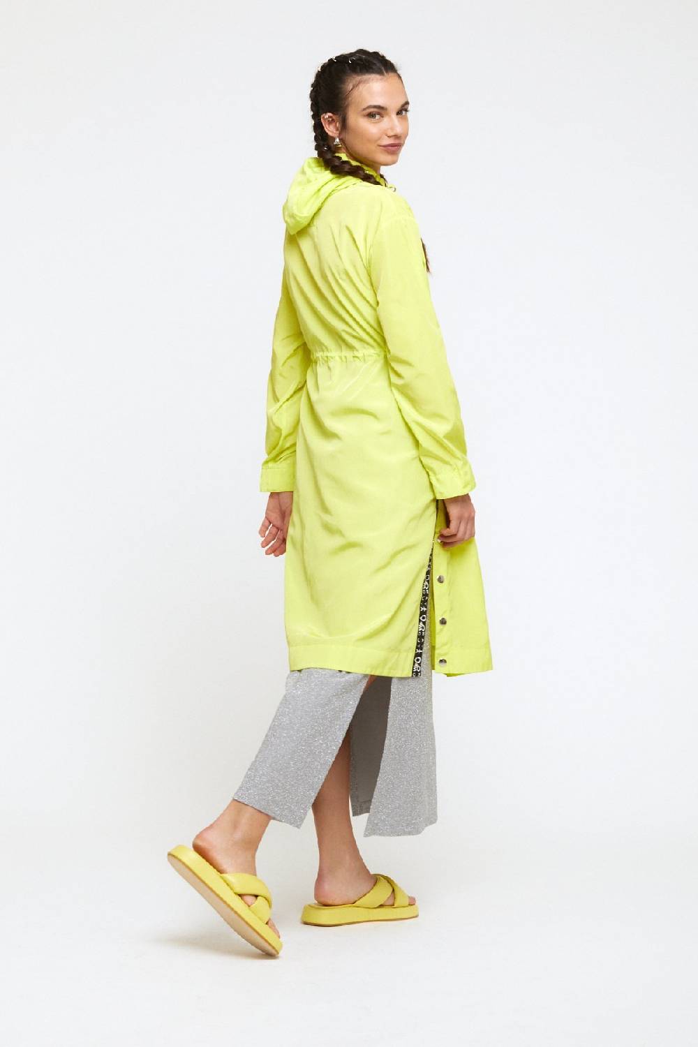 ottod'Ame Midi trench coat with hood Prezzo basso