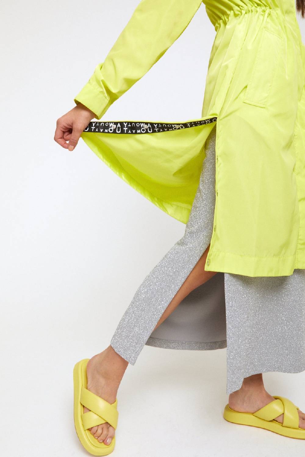 ottod'Ame Midi trench coat with hood Prezzo basso