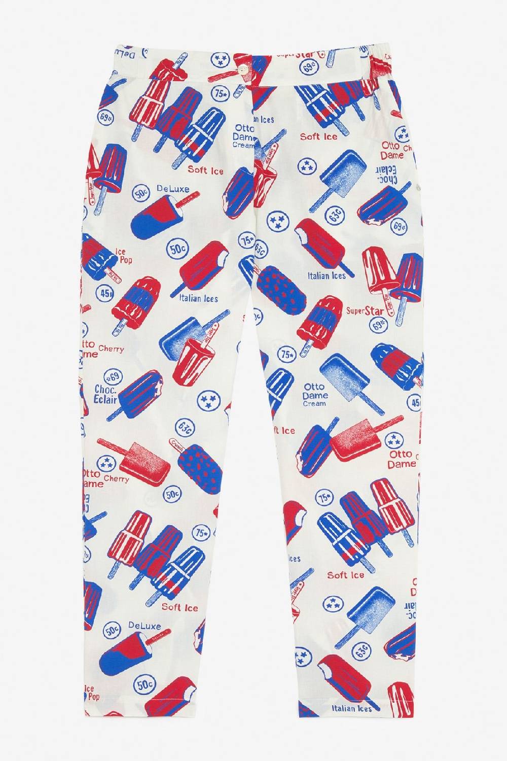 ottod'Ame Cigarette trousers ice creams' printing Fino al 50% di sconto