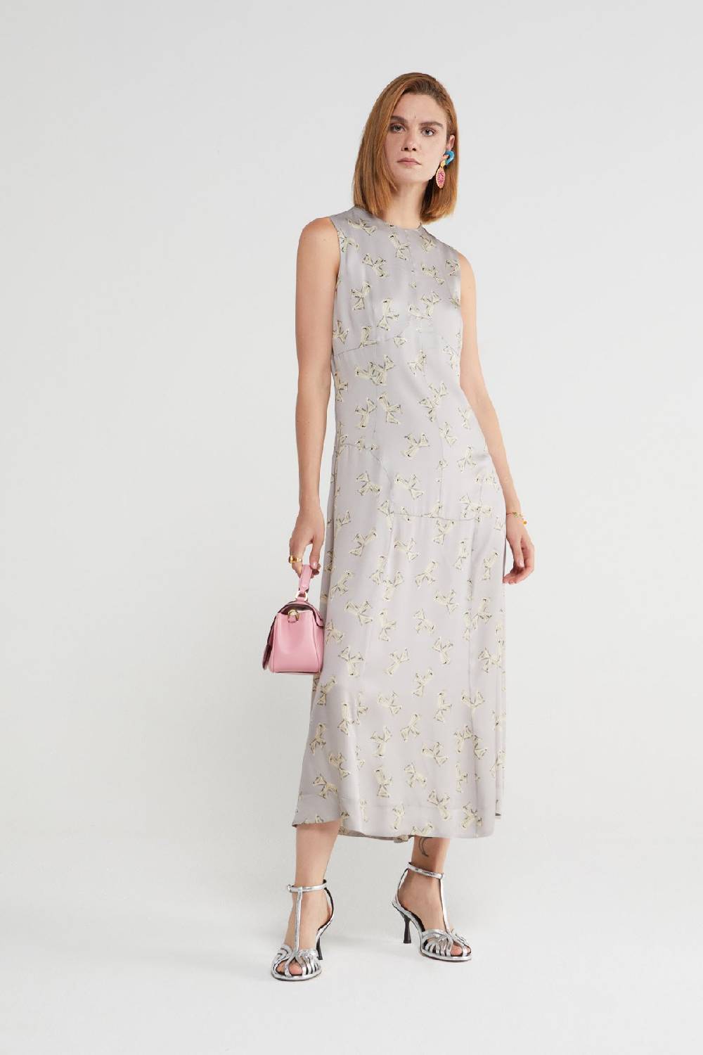 ottod'Ame Printed viscose long dress Fino al 65% di sconto