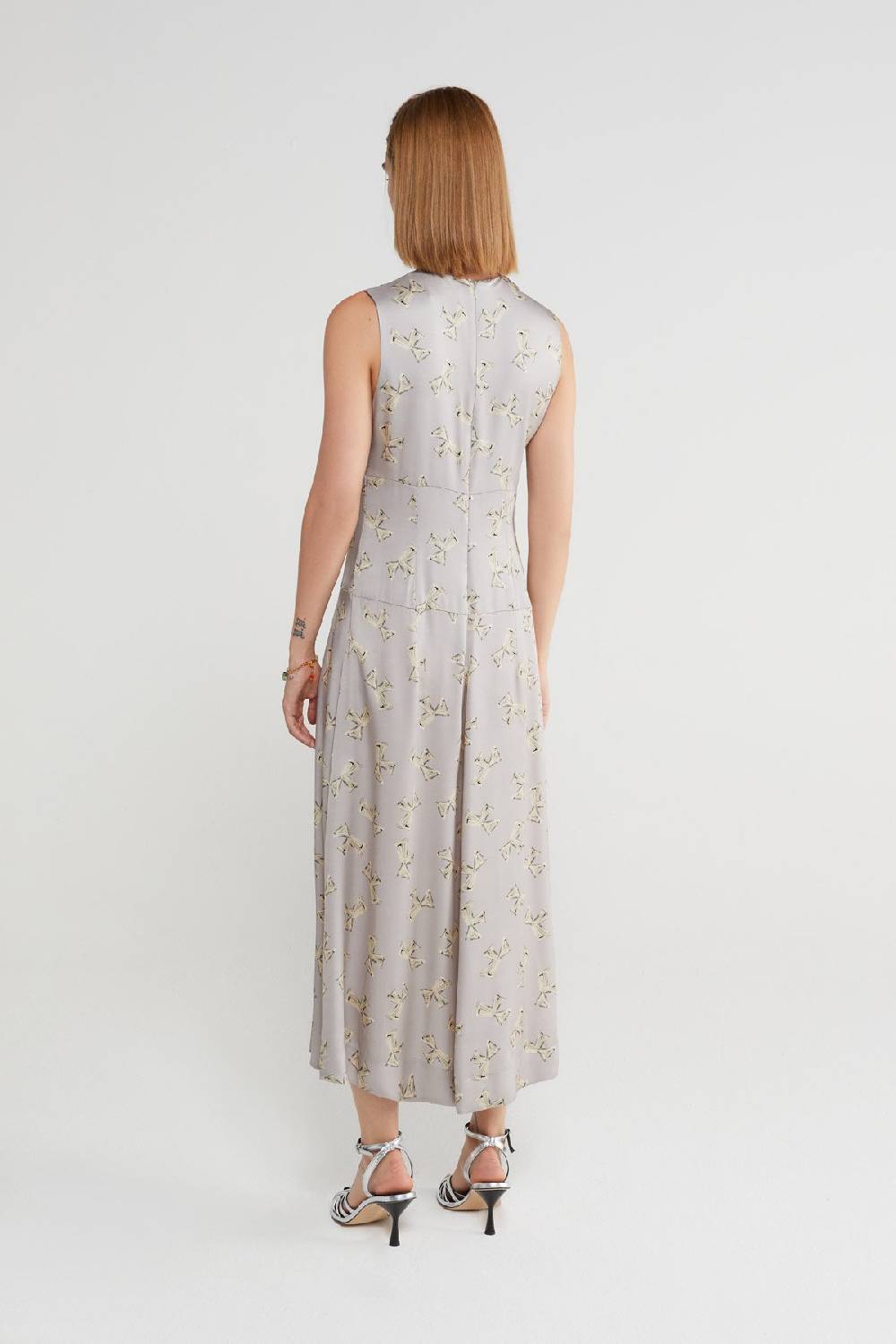ottod'Ame Printed viscose long dress Fino al 65% di sconto