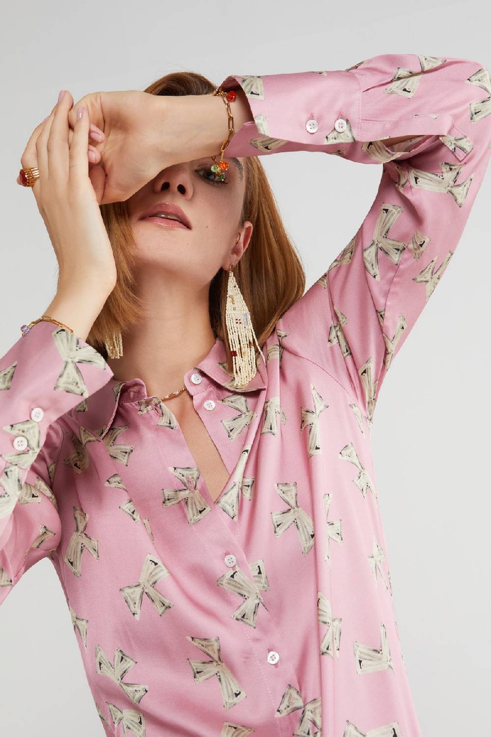 ottod'Ame Printed viscose shirt Only for today