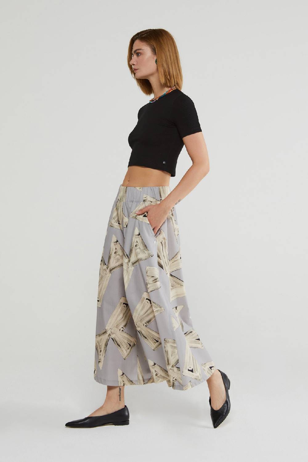 ottod'Ame Cotton culottes trousers Offerta speciale della fabbrica