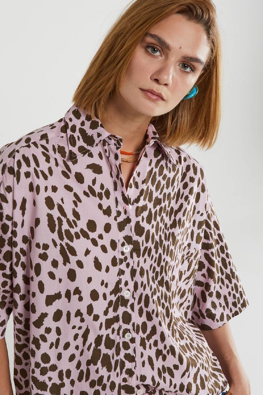 ottod'Ame Animalier cotton shirt Fino al 55% di sconto