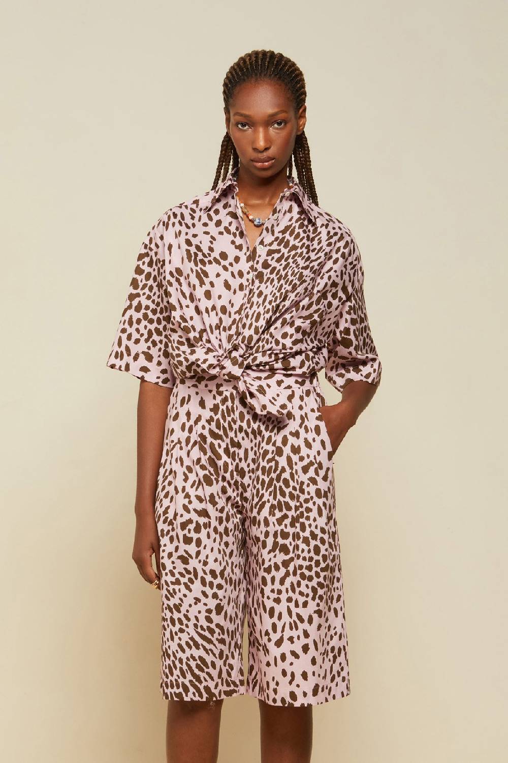 ottod'Ame Animalier cotton shirt Fino al 55% di sconto