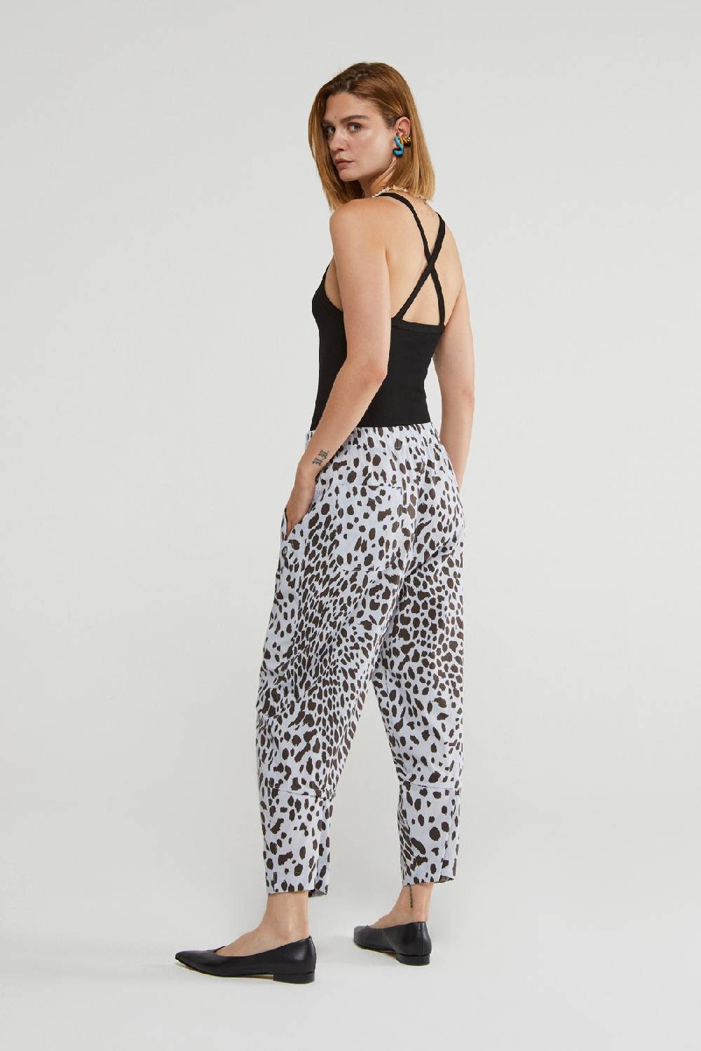ottod'Ame Animalier cotton trousers Super sconto