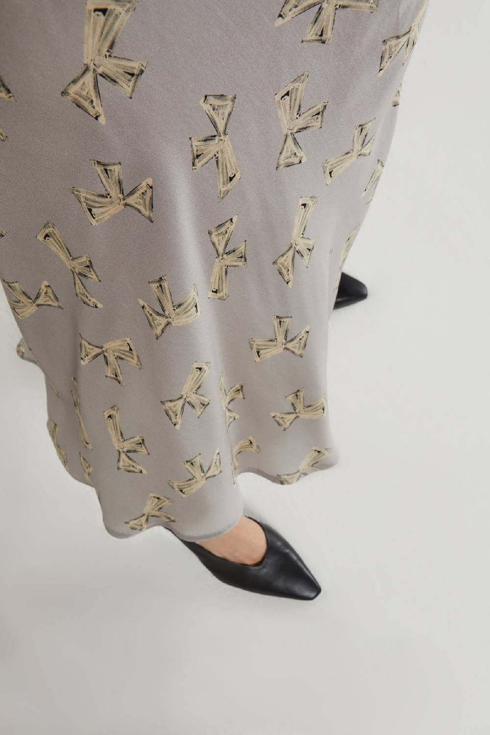 ottod'Ame Printed viscose midi skirt Officina